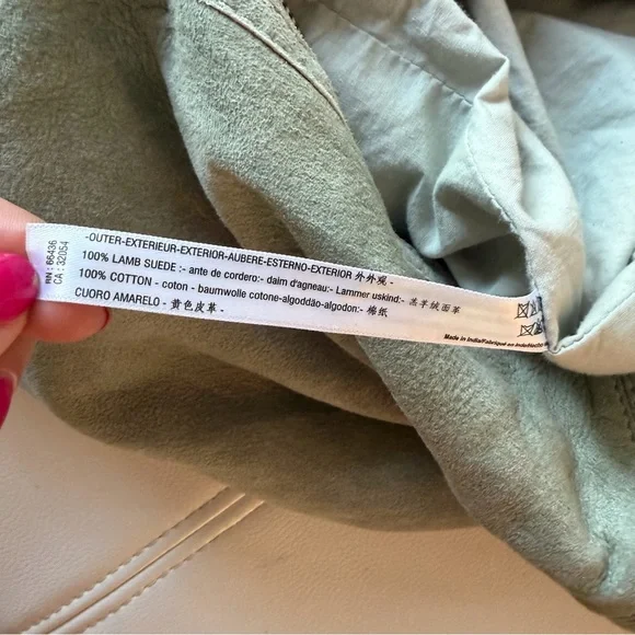 Free People WTF Sun Faded Hobo - Cactus lamb suede - Picture 13 of 14